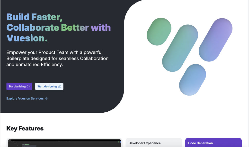 Vuesion screenshot 1