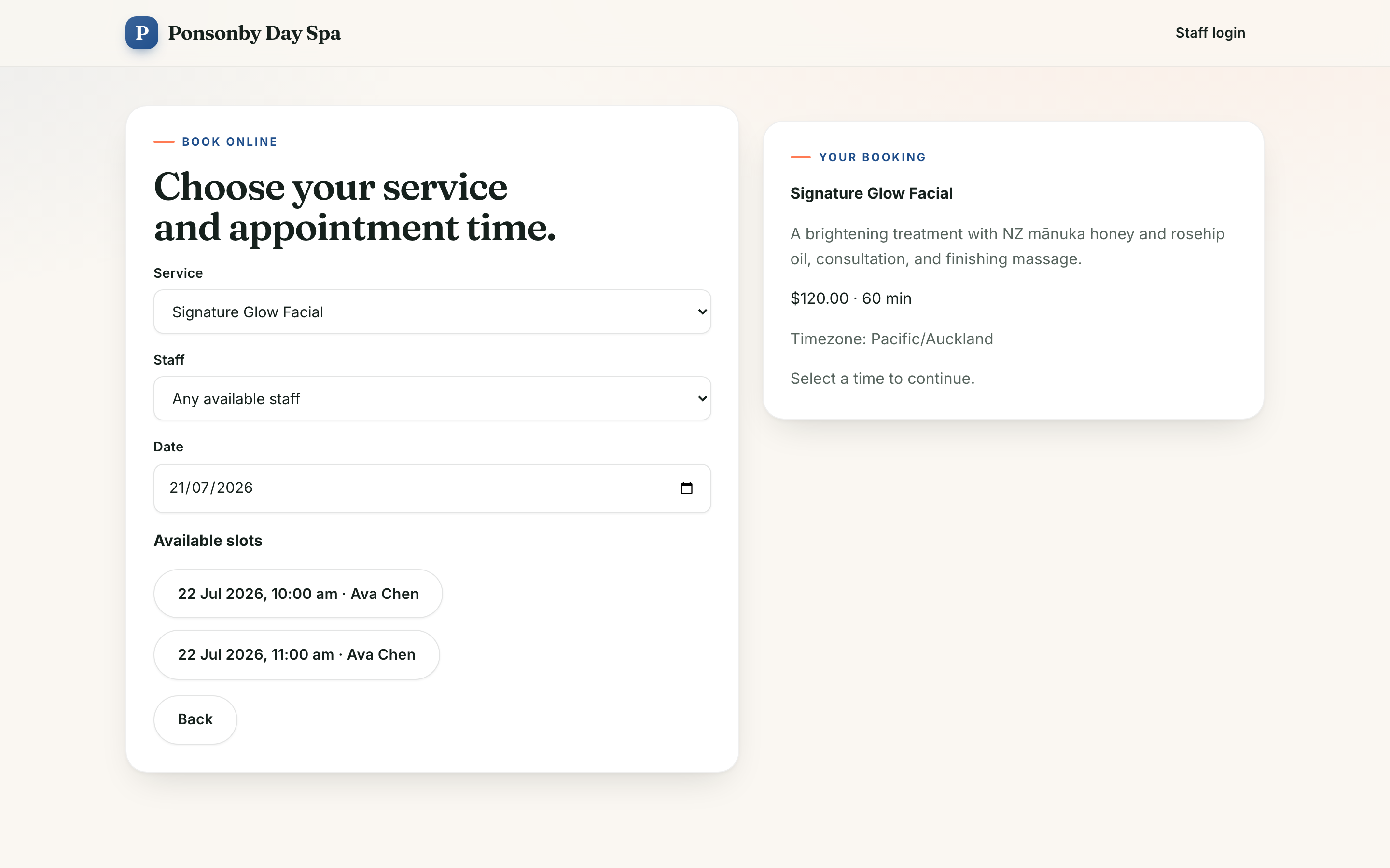 BookEase Multi-Tenant Booking Platform screenshot 4
