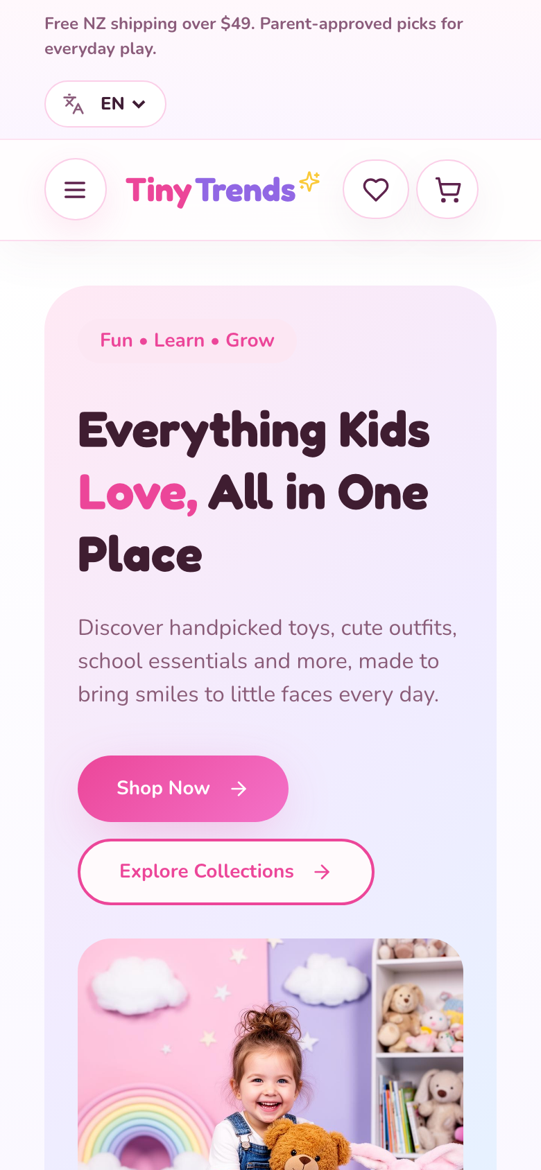 Kids Store mobile screenshot 1