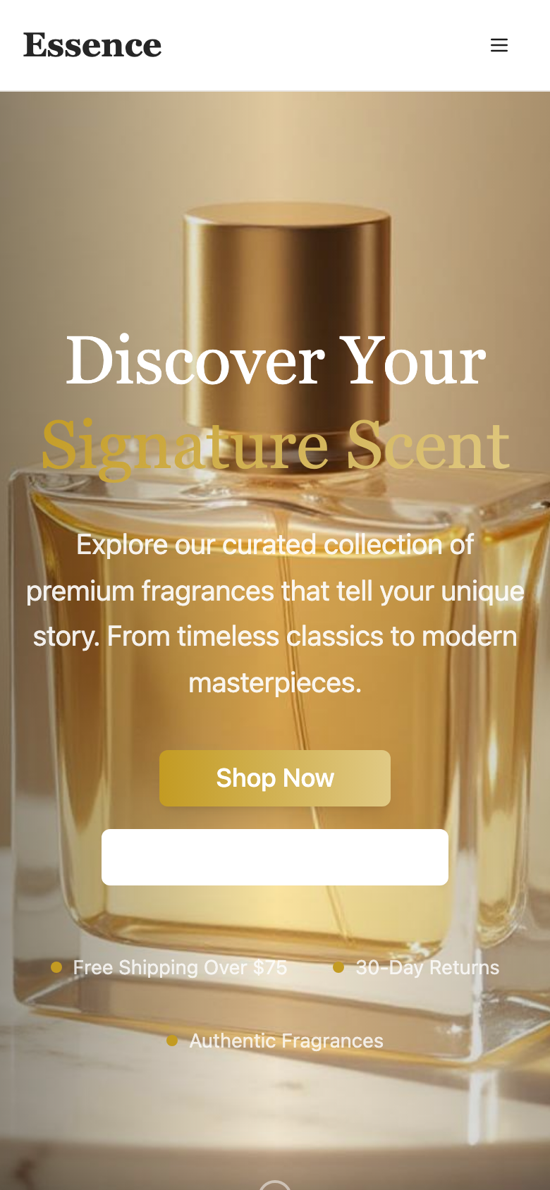 Perfume Store mobile screenshot 1